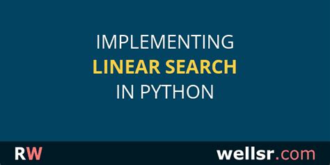 Image result for Linear Search Theory Python
