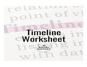Timeline Social Work Worksheet に対する画像結果