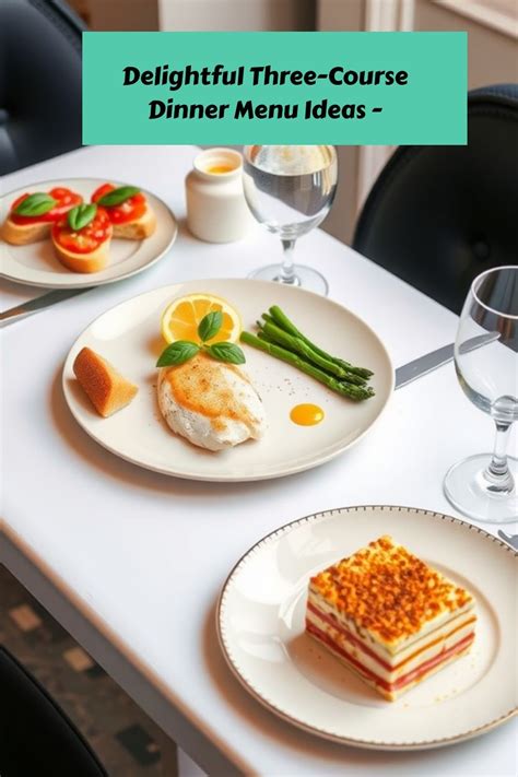 Image result for 3 Course Menu