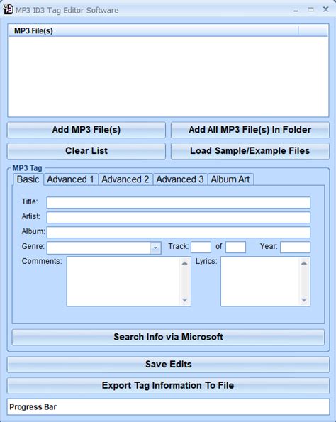 Afbeeldingsresultaten voor Mp3 File Tag Editor
