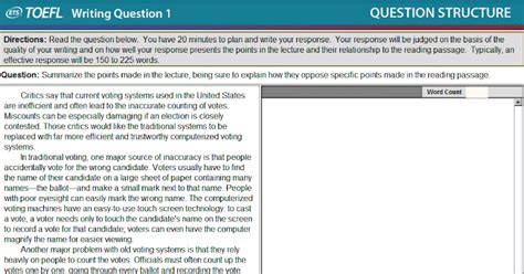 Image result for TOEFL Writing Overview