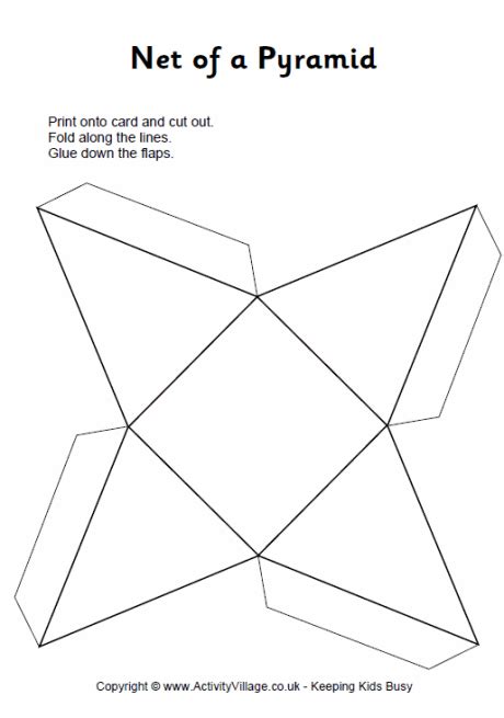 Afbeeldingsresultaten voor Triangular Pyramid Cut Out