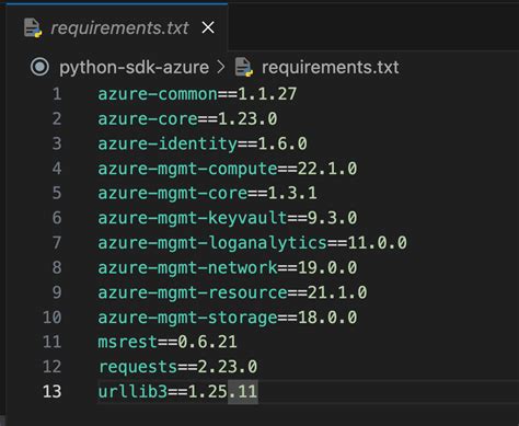 Working with Azure Python SDK Infra に対する画像結果