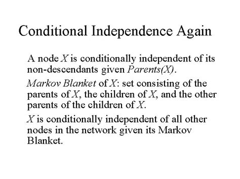 Image result for Example of Conditional Independence