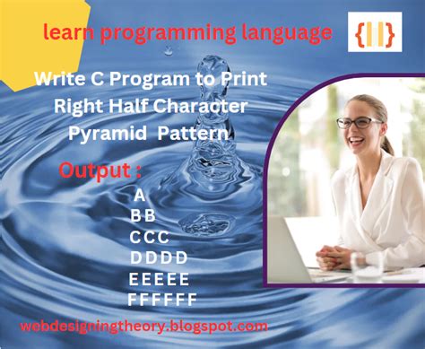 Toradh íomhá ar Character Pattern Half Pyramid