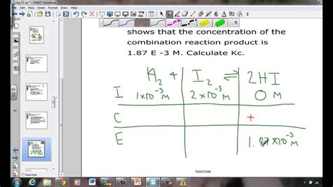 Toradh íomhá ar Computing the Equilibrium Constant Ice Table