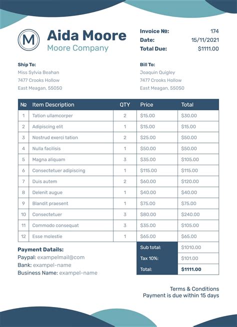 Image result for Simple Invoice Template Excel