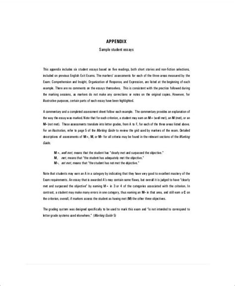 Toradh íomhá ar Student Essay Examples