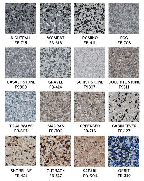 Image result for Cement Floor Color Chart