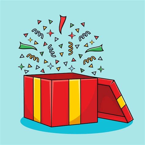 Toradh íomhá ar Open Gift Box Drawing