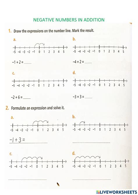 Image result for Negative Number Addition Worksheets
