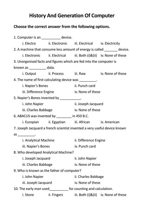 Image result for Class 6 Computer Worksheet