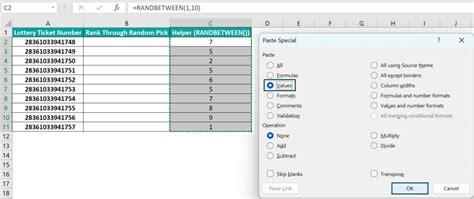 Afbeeldingsresultaten voor Excel Randomize List of Numbers