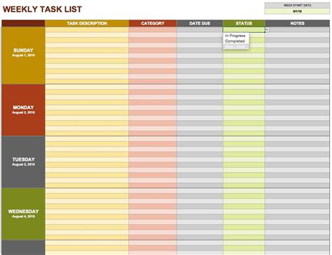 Image result for Sample Task List Template Excel