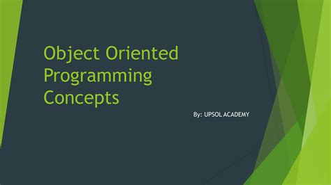 Afbeeldingsresultaten voor Introduction to Object-Oriented Programming Concepts