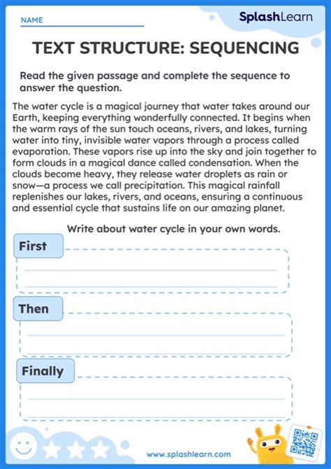 Image result for Text Structure Printable Worksheets 6th Grade