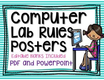 Image result for Free Printable Computer Lab Rules