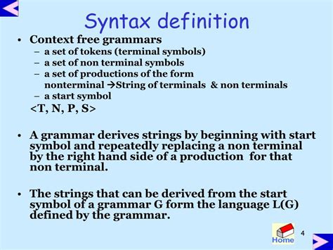 Syntax Definition に対する画像結果