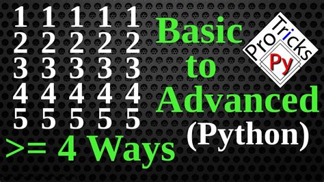 Image result for How to Create a Python Number Pattern