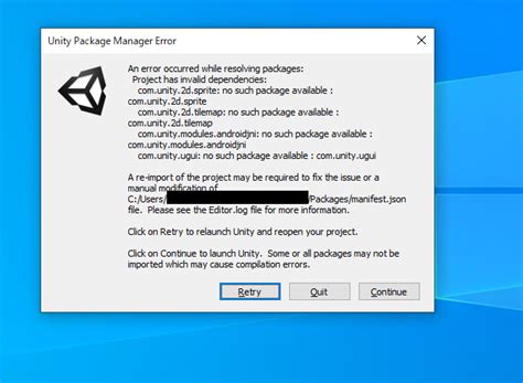 Unity Error Popup with a Check BOC に対する画像結果