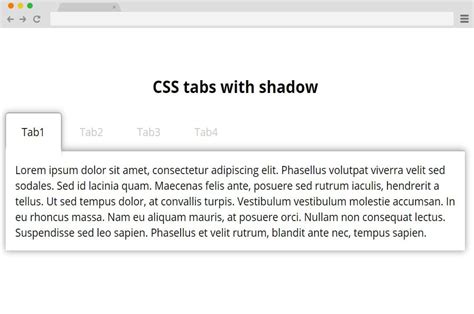 Image result for Tab UI HTML/CSS