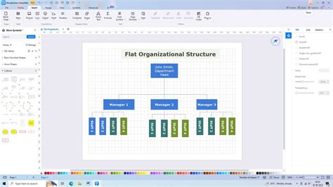 Toradh íomhá ar Flat Org Chart Examples