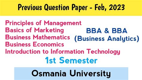Image result for BBA Semester 1 Question Paper