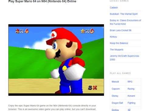 Image result for Super Mario 64 Emulator