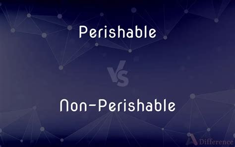 Image result for Perishable vs Non-Perishable