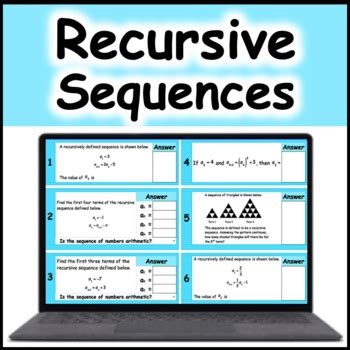 Image result for Recursive Formula Algebra 1