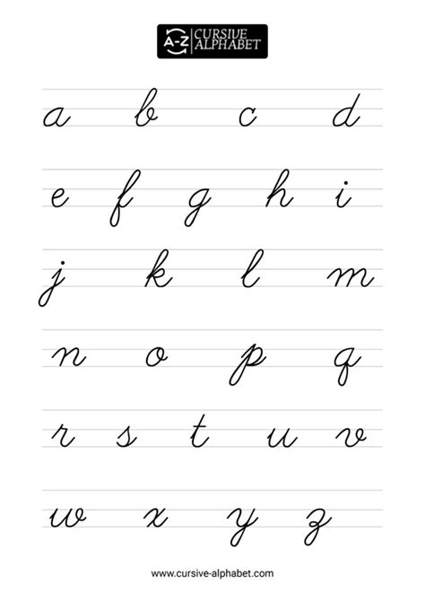 Image result for How to Write the Cursive Alphabet
