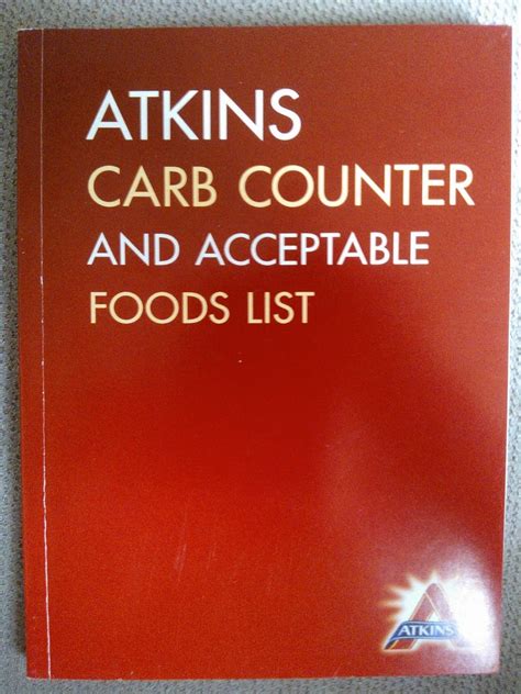 Image result for Atkins Carb Counter Chart