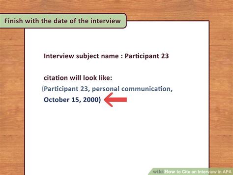 Image result for APA Format Interview Citation Example