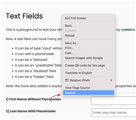 Toradh íomhá ar Keys in Selenium Java