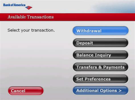 Image result for Menu Interface ATM