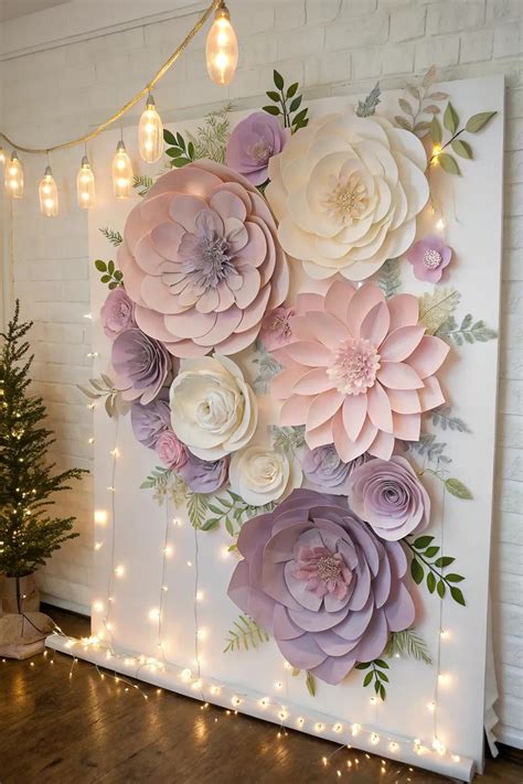 Image result for Paper Flower Backdrop