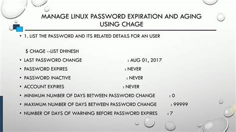How to Set Maximum Password Aging Interval Linux के लिए छवि परिणाम