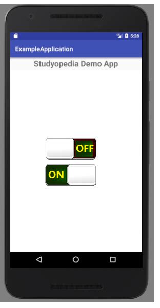 Toradh íomhá ar Android Toggle Switch