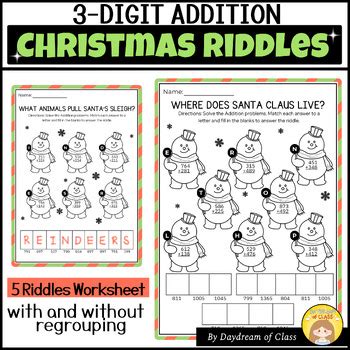 Résultat d’images pour Holiday Multiplication Riddle Worksheet