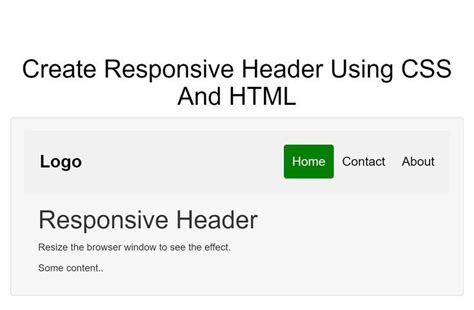 Image result for How to Do a Header HTML