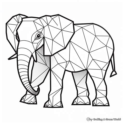 Geometric Animal Coloring Pages - Free & Printable!
