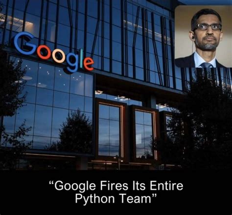 Image result for Google Fired Python Developers