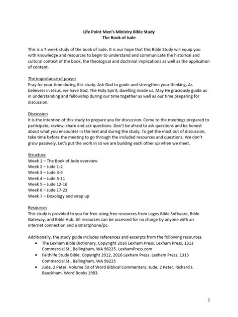 Jude Study Guide に対する画像結果