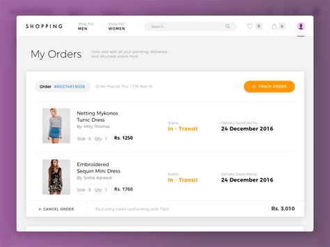 Image result for Order Placed HTML Template