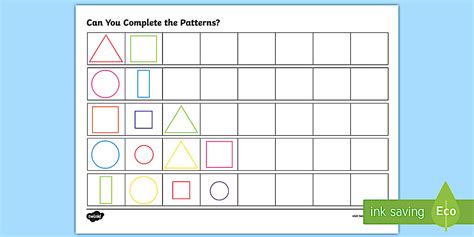 Image result for Repeat Pattern Worksheet
