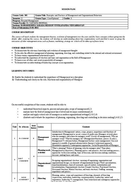 Principles and Practice of Management Course Outline に対する画像結果
