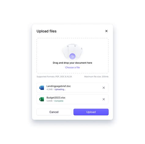Image result for File Upload Modal UI