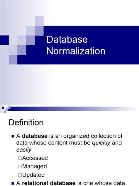 Image result for Normalization in Database in One PDF