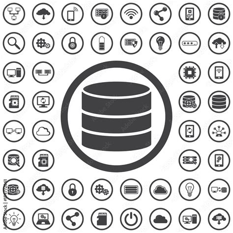 Image result for Database Icon with Data