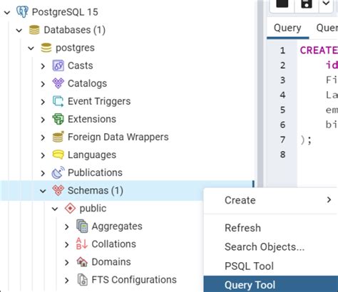 Image result for Show All Database PostgreSQL Query Tool